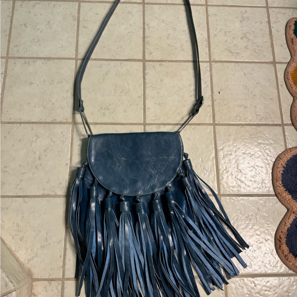 Fringe Leather Bag
